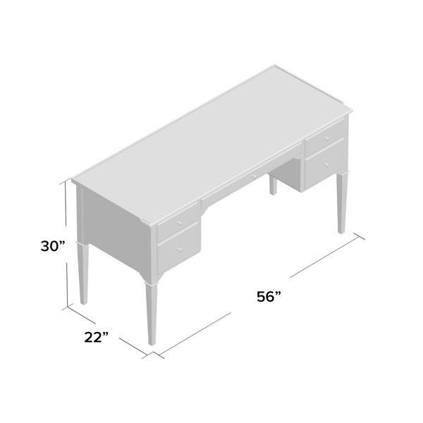 WoodbridgeFurniture Marseille Desk Perigold